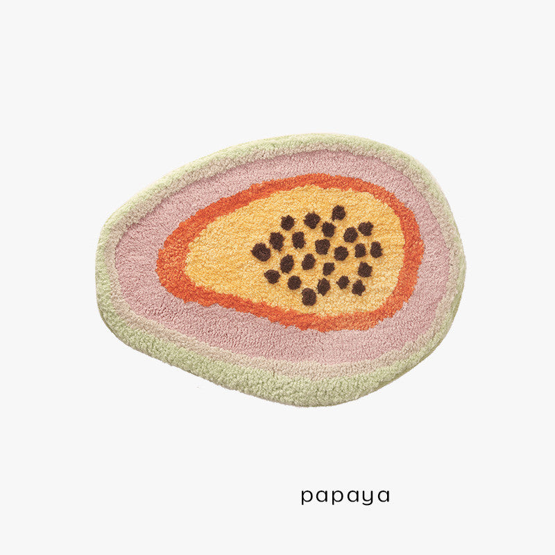 Papaya bathroom mat