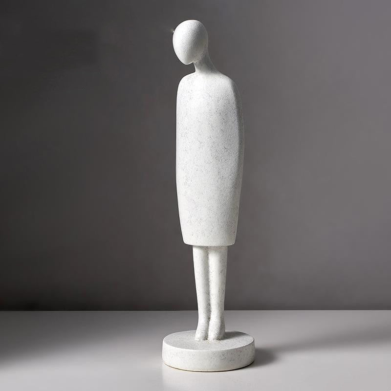 White Modern Statuette