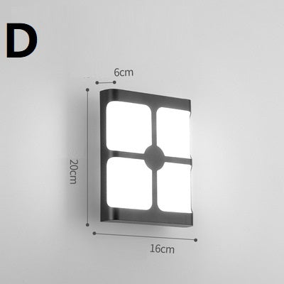 Modern LED street lamp with push button