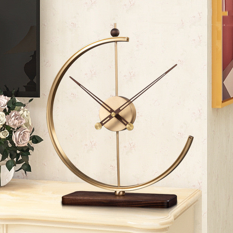 Light Luxury Modern Minimalist Desktop Clock Home