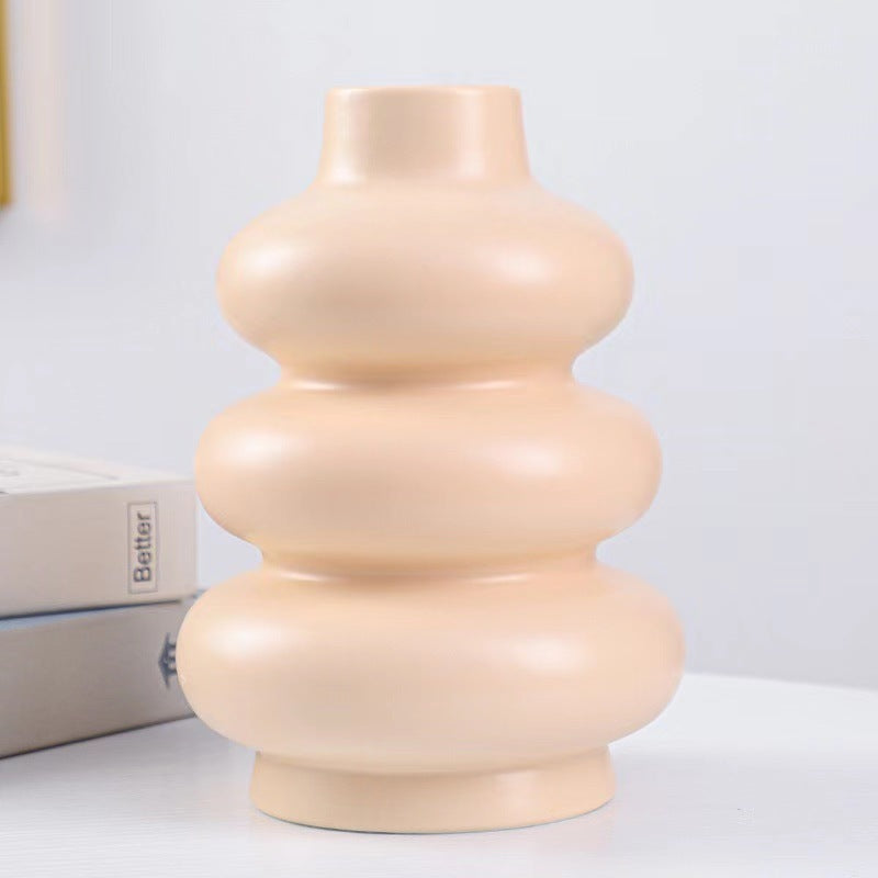 Trendy Minimalist Ceramic Vase for Living Room