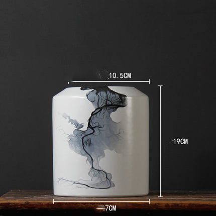 Ink Creative Ceramics New Chinese Style Vase Simple And Individual Home Decoration Ornaments