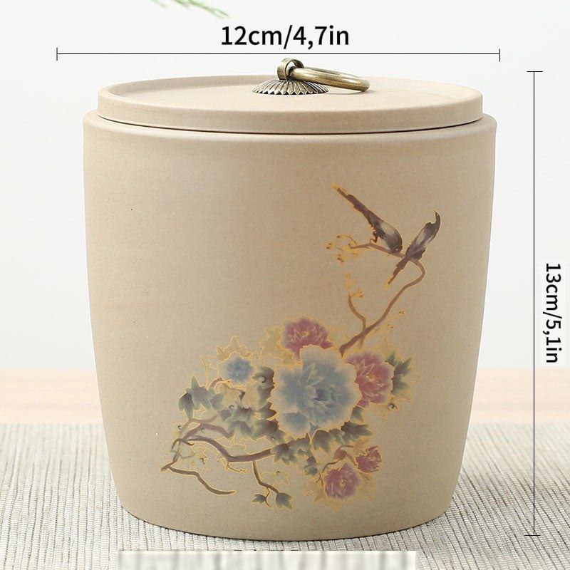 Pottery Sealed Tea Jar