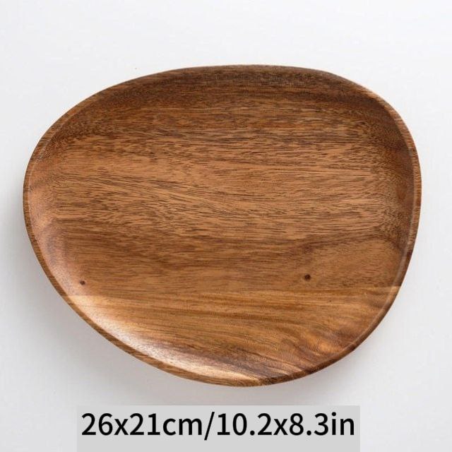 Stylish Set of Wooden Eco Plates