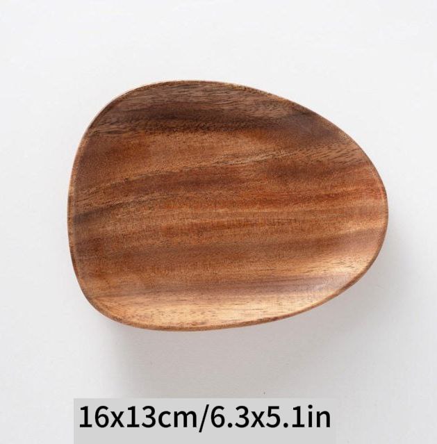 Stylish Set of Wooden Eco Plates