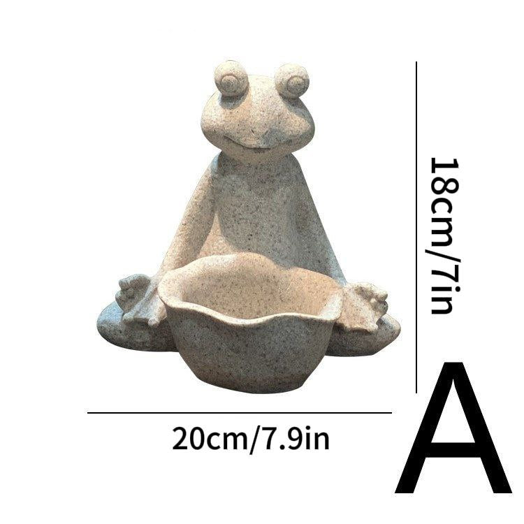 Charming Frog Resin Garden Ornament