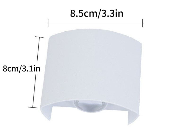 Modern LED outdoor wall lamp