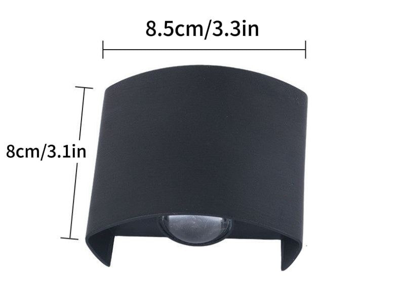 Modern LED outdoor wall lamp