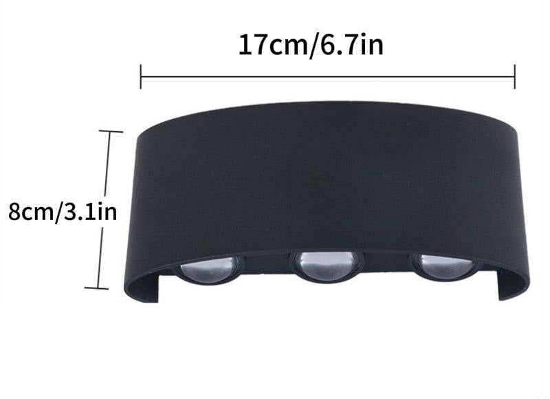 Modern LED outdoor wall lamp