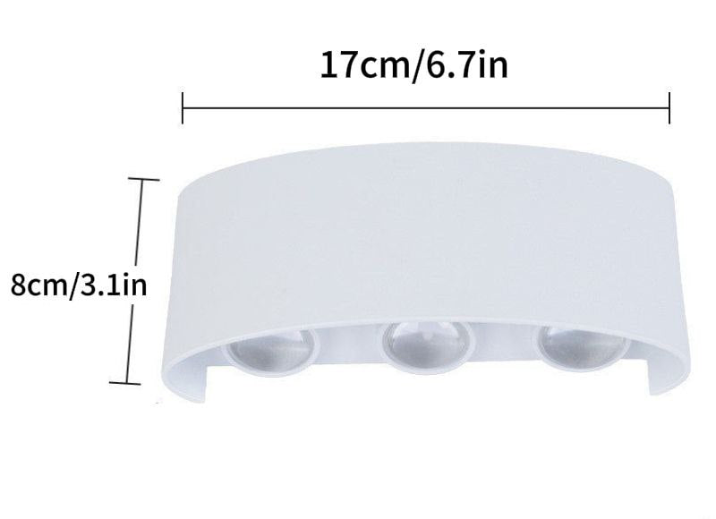 Modern LED outdoor wall lamp