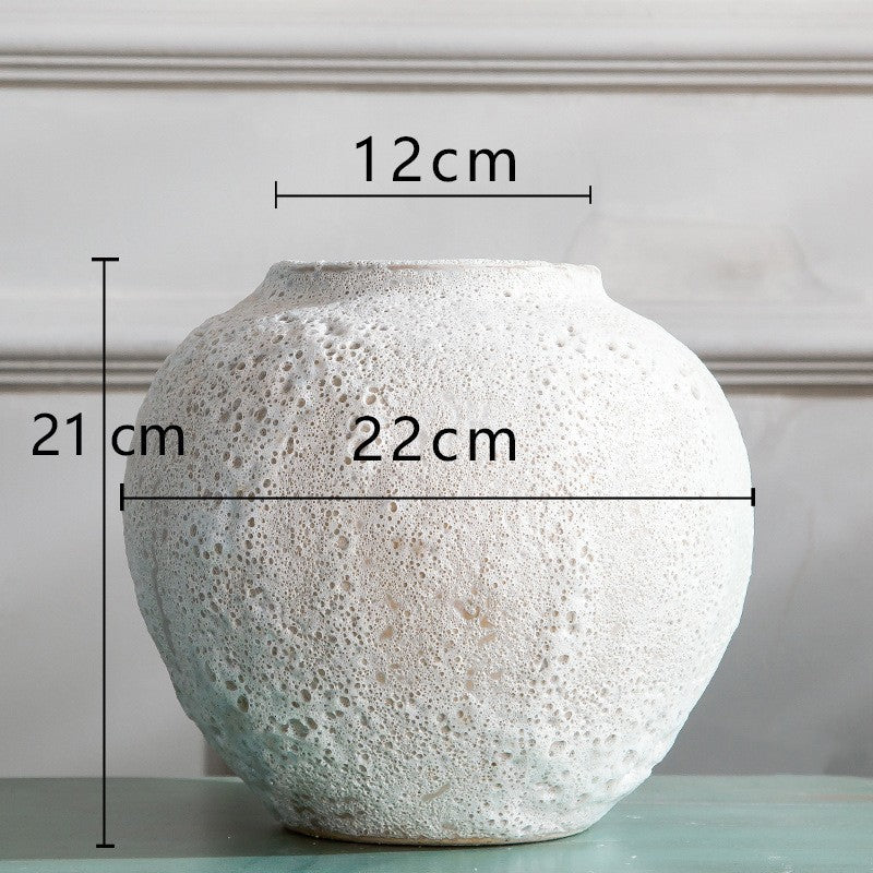 Timeless Elegance: Handcrafted White Pottery Vase