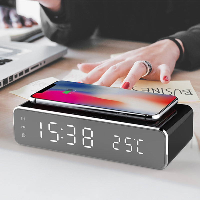 Modern Wireless Charger with Clock