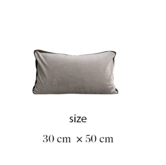 Versatile Pillow Waist Pillowcase Grey Velvet