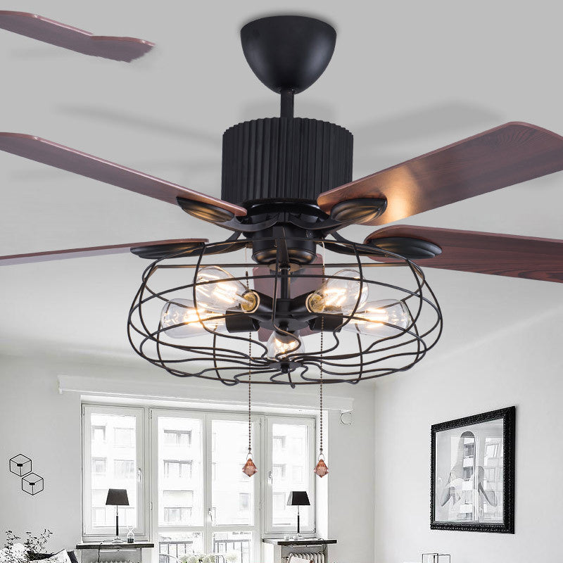 Loft Fan Lamp for Stylish Living Rooms