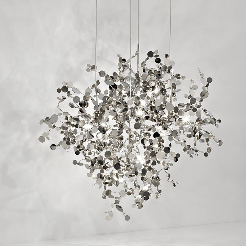 Stainless steel chandelier 