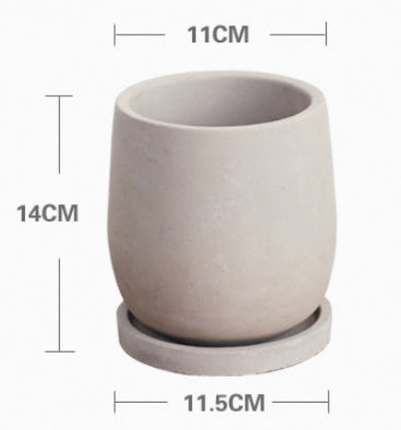 Minimalist Cement Flower Pot