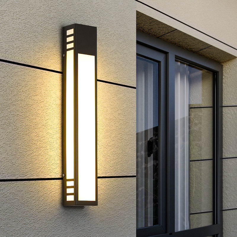 Stainless Steel Outdoor Waterproof Wall Lamp - Modern Minimalist Design