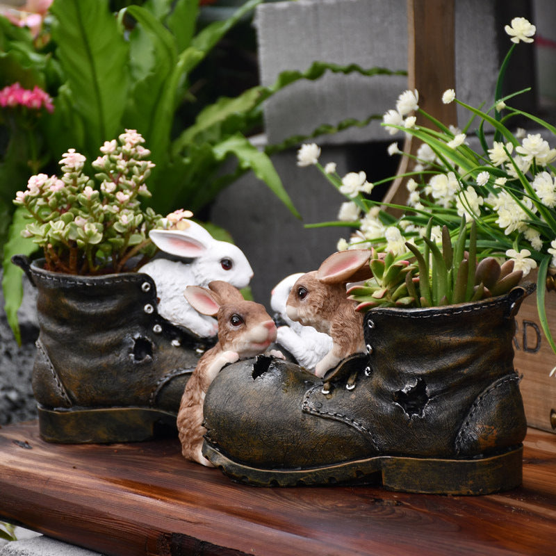 Planter Rabbit Boots