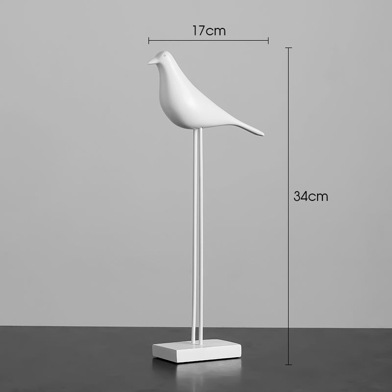 Stylish Tabletop Bird-Shaped Ornament