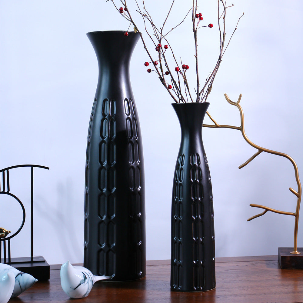 Modern Elegance Electroplated Ceramic Vase