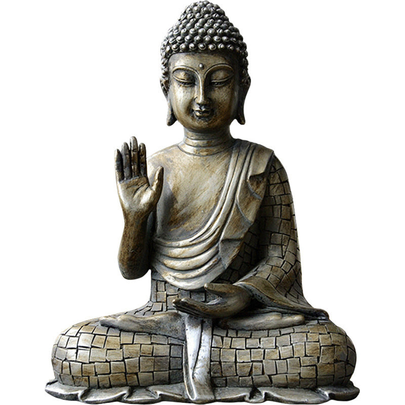 Serene Sakyamuni Tathagata Buddha Resin Ornament
