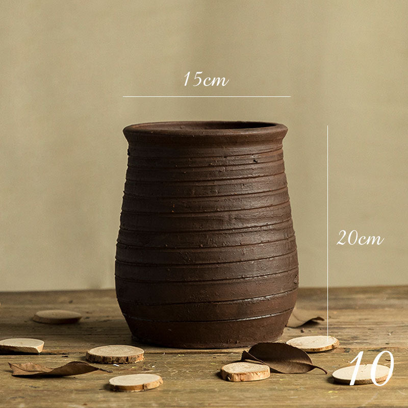 Rustic Elegance Terracotta Vase Collection