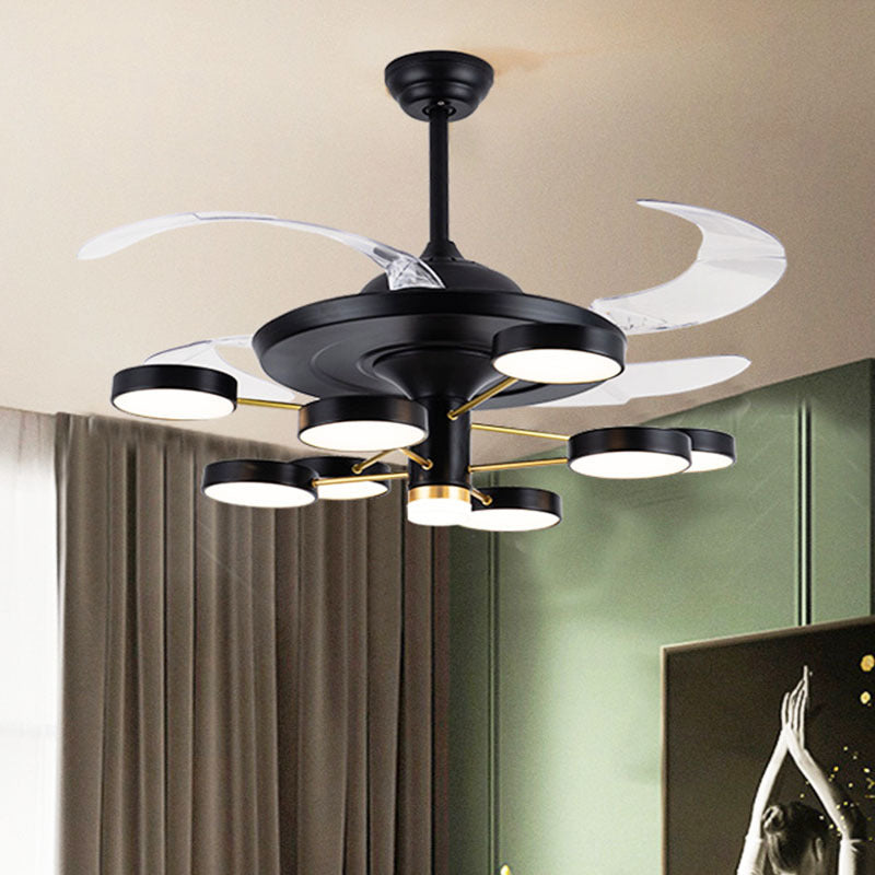 Modern LED Electric Fan Lamp 