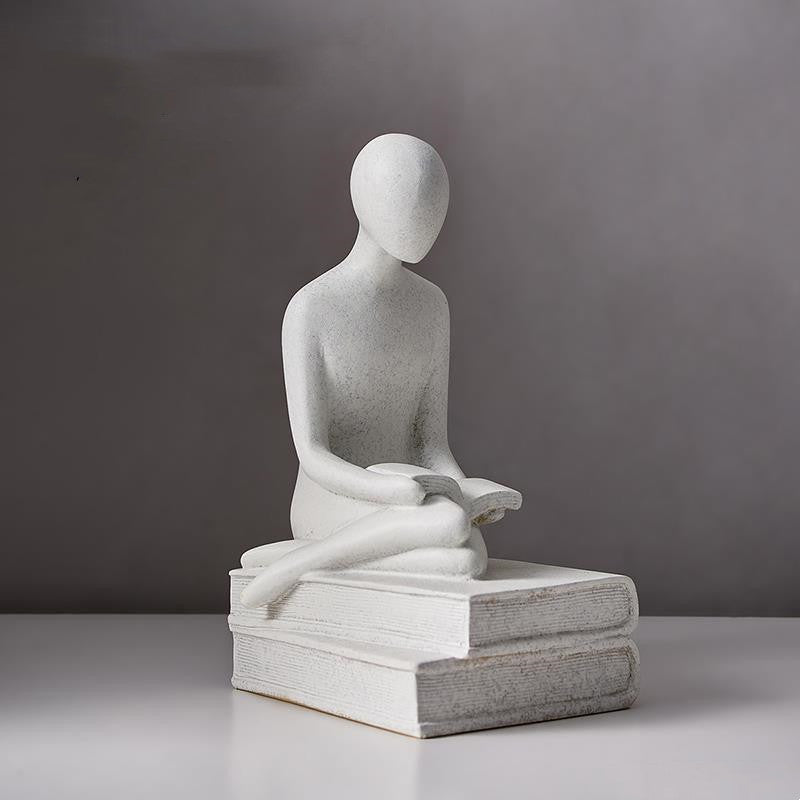 White Minimalist Statuette
