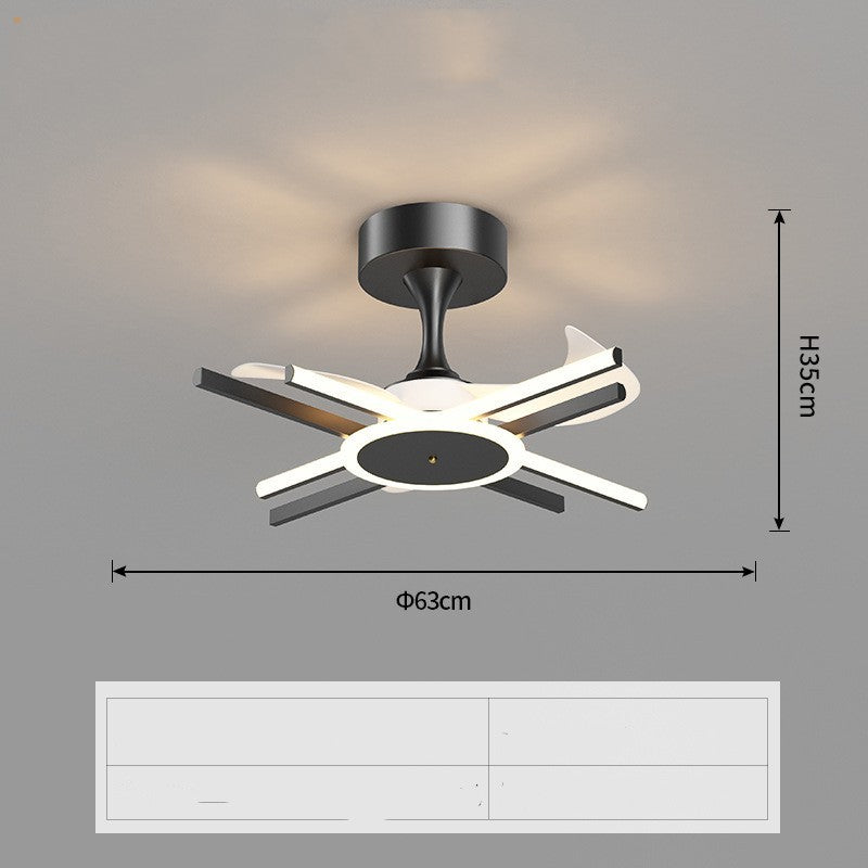Nordic Light Luxury Fan Lamp 