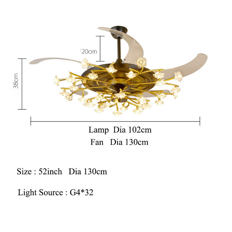 Modern and Luxurious Ceiling Fan Lamp