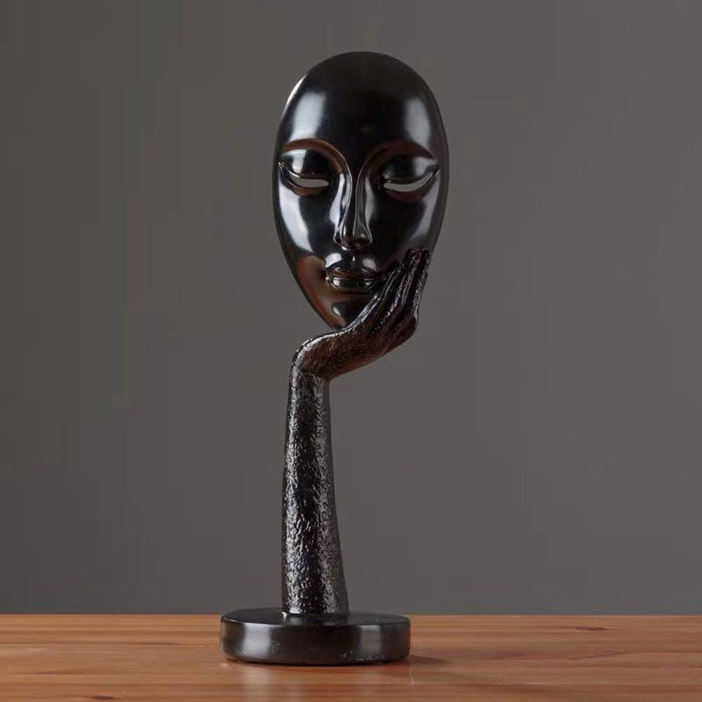 Black Thinker Statuette