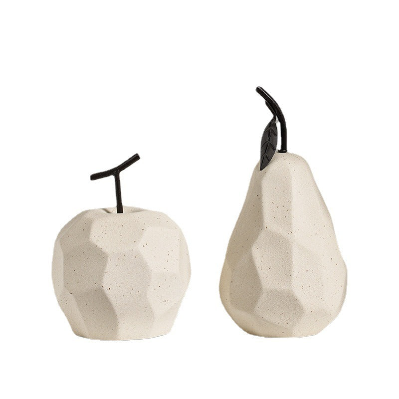 Nordic Ceramic Apple Pear Decoration Home Living Room Modern Creative Birthday Gift