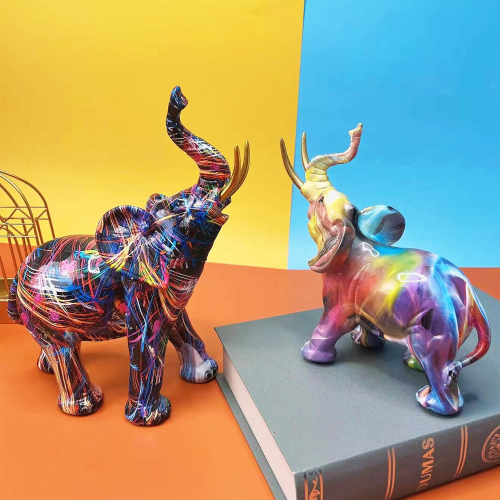 Vibrant Elephant Art Décor Collection for Home and Living Spaces