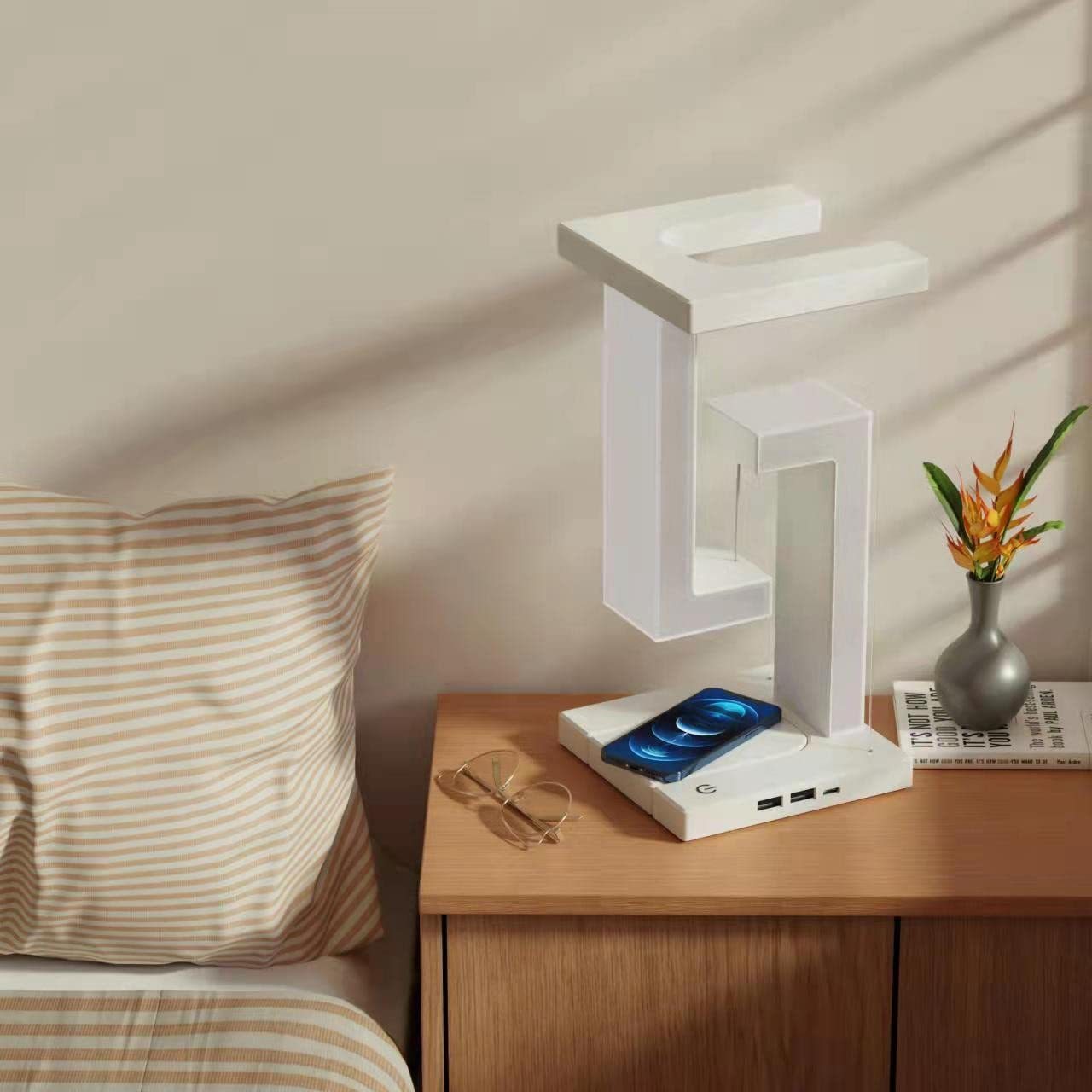 Levitating Wireless Charging Table Lamp