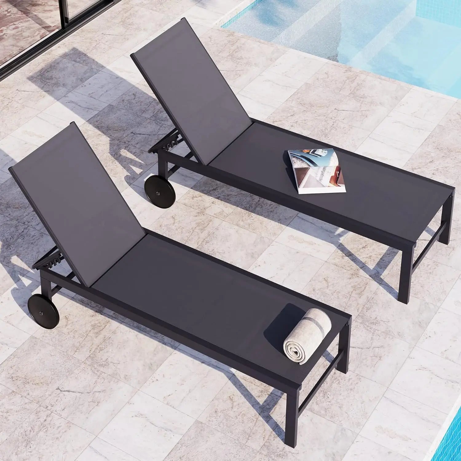 Chic Lounge Chair 2-Piece Set