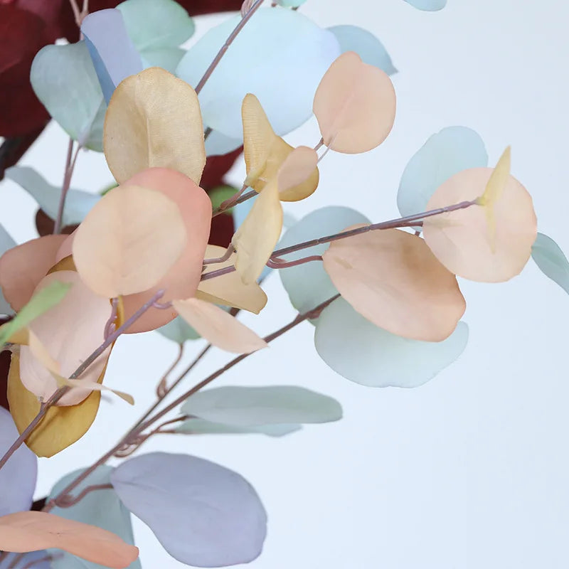 Colorful Artificial Eucalyptus Leaves