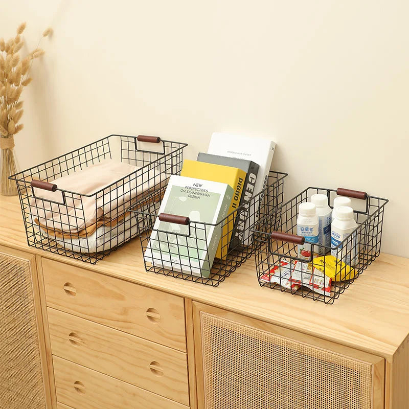 Modern Basket with Handle for Storage Things