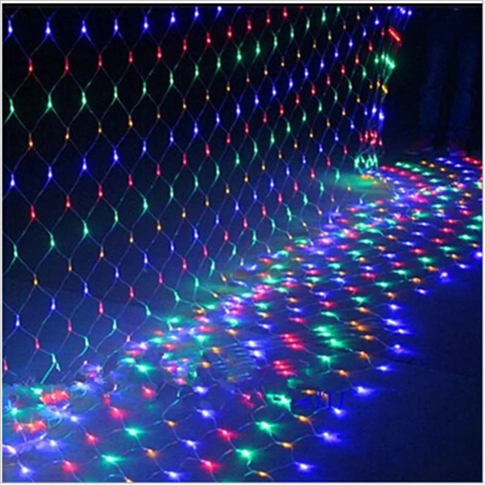 Waterproof LED Mesh String Lights – Outdoor Fairy Curtain for Christmas, Weddings, and Parties