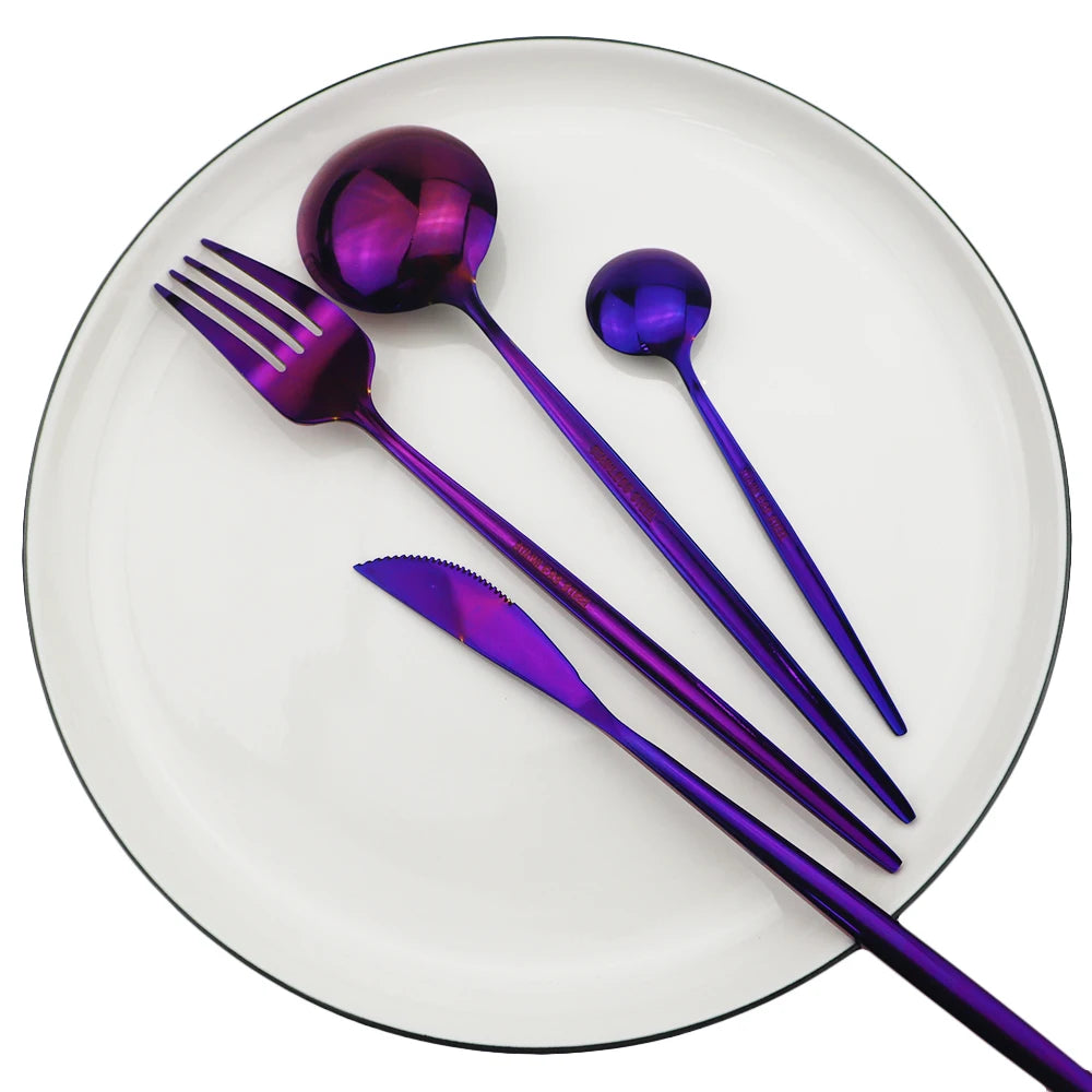 Purple Cutlery