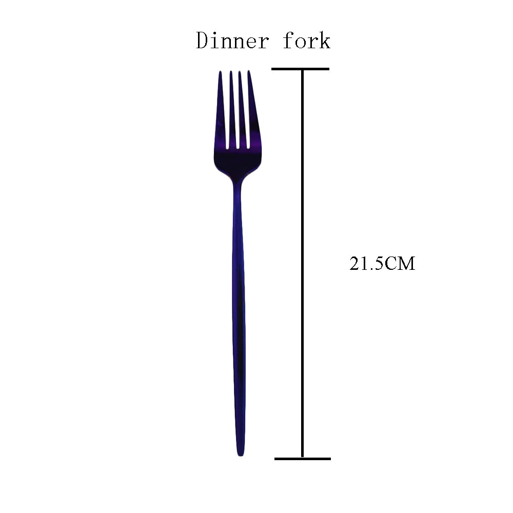 Chic Purple Stainless Steel Cutlery