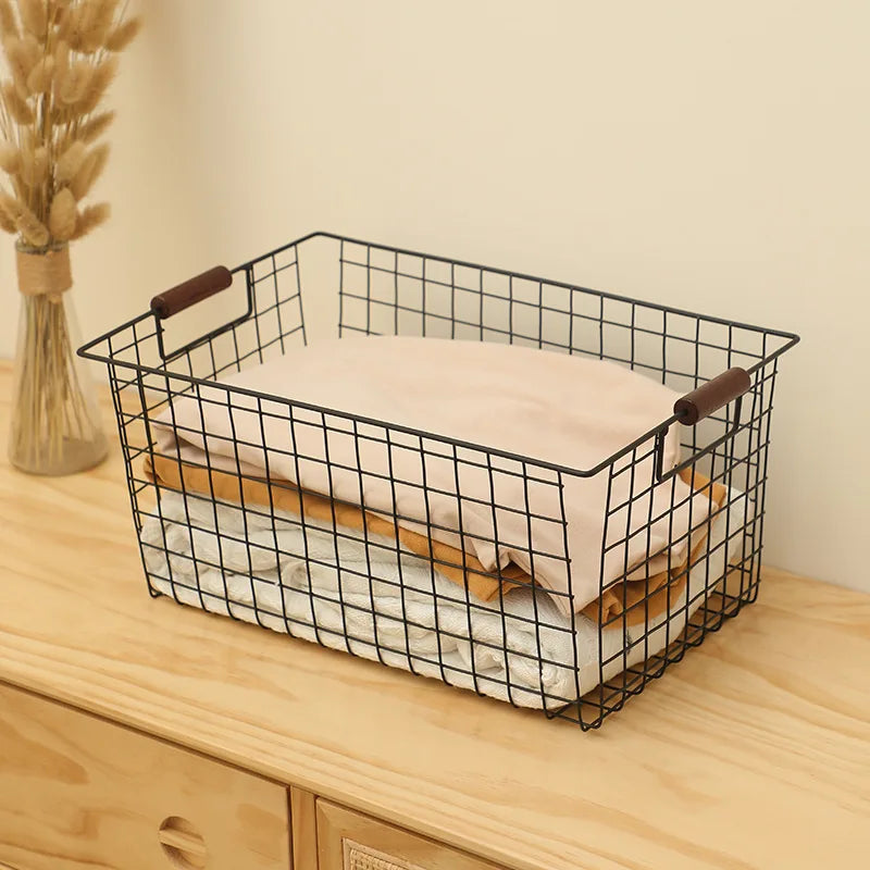 Modern Basket with Handle for Storage Things