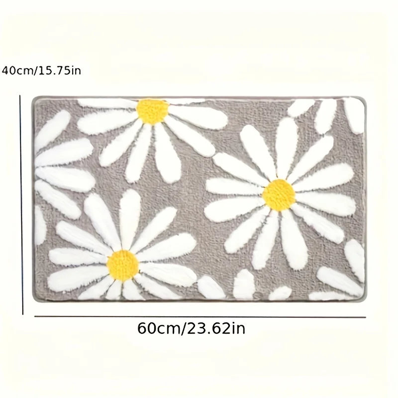 Daisy Non-Slip Bath Mat