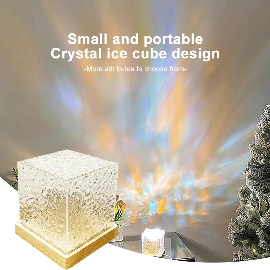 Modern Flame Crystal LED Lamp