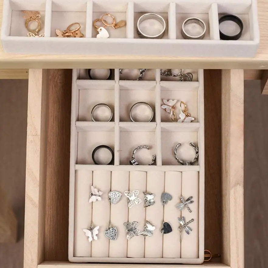 Chic Velvet Jewelry Storage Organizer