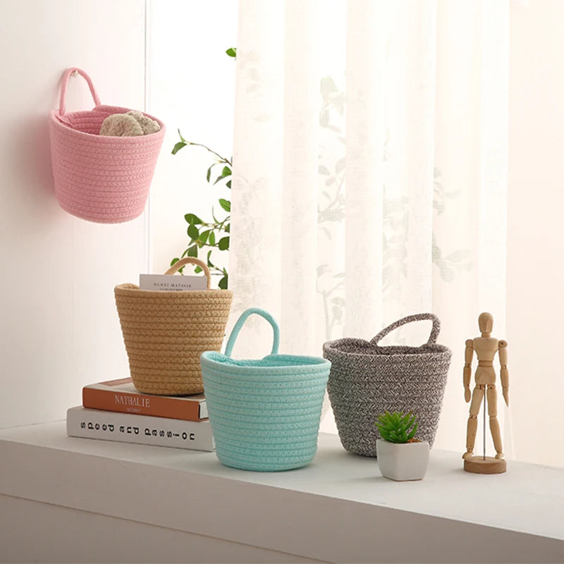 Modern Cotton Rope Woven Storage Basket