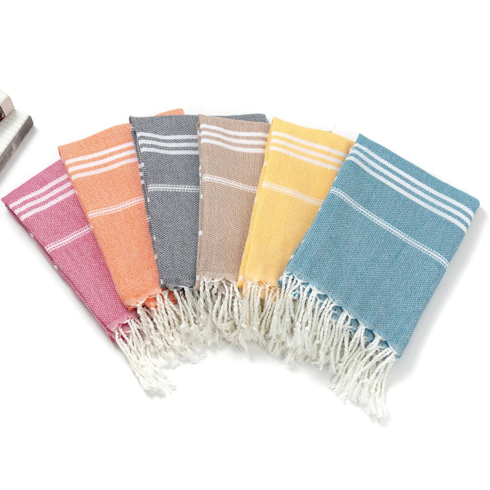 Natural Turkish Striped Towel