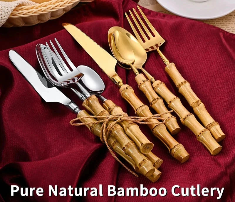 Bamboo Cutlery Set 