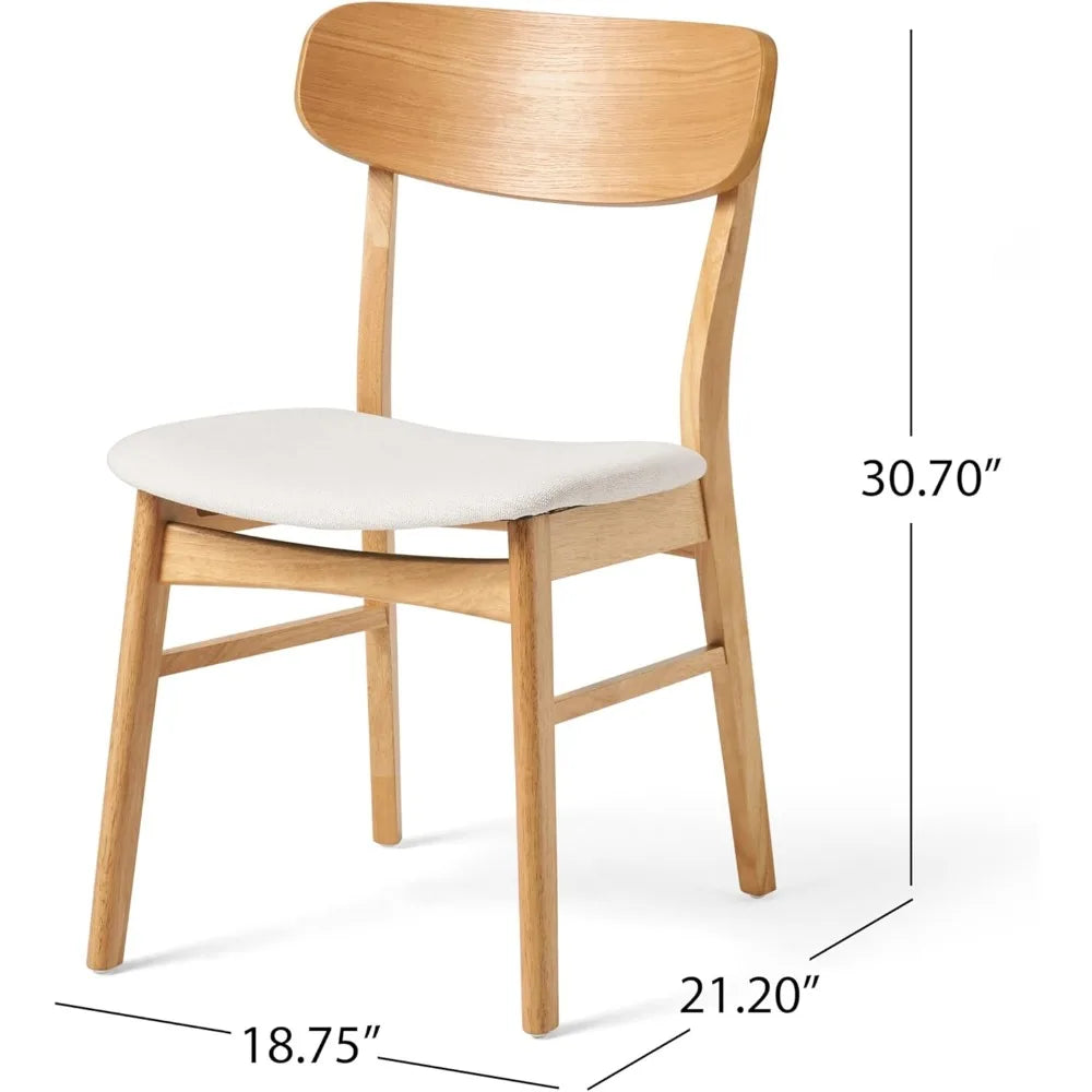 Modern Dining Chair of Natural Oak