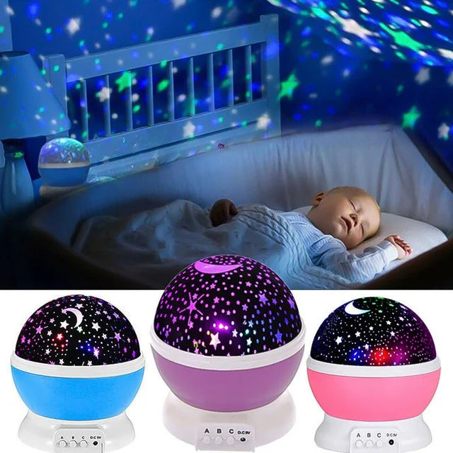 Starry Sky Rotating LED Night Light