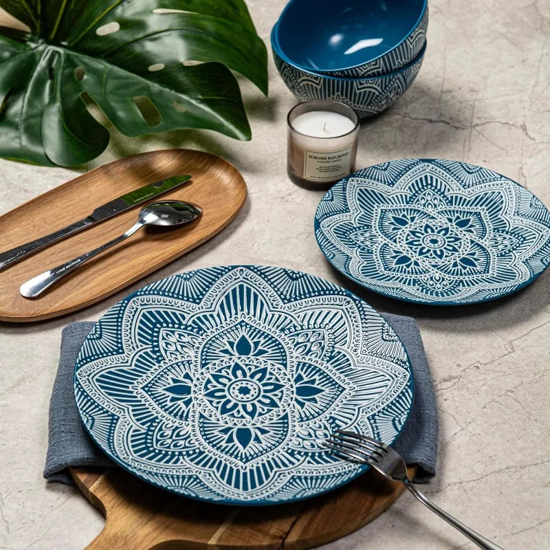 Elegant 12-Piece Ceramic Dinnerware Set